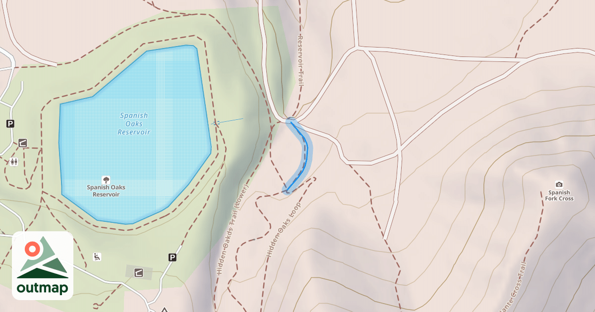 Map of Hidden Oaks Loop