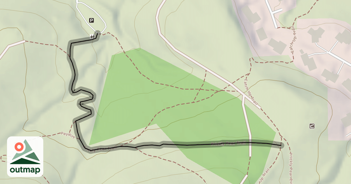 Map of Prickly Pear Trail