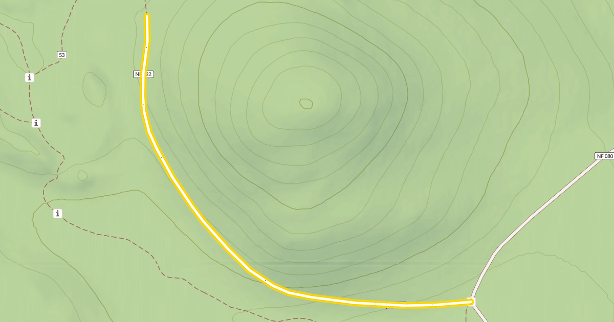 Map preview of Forest Road 4600-222