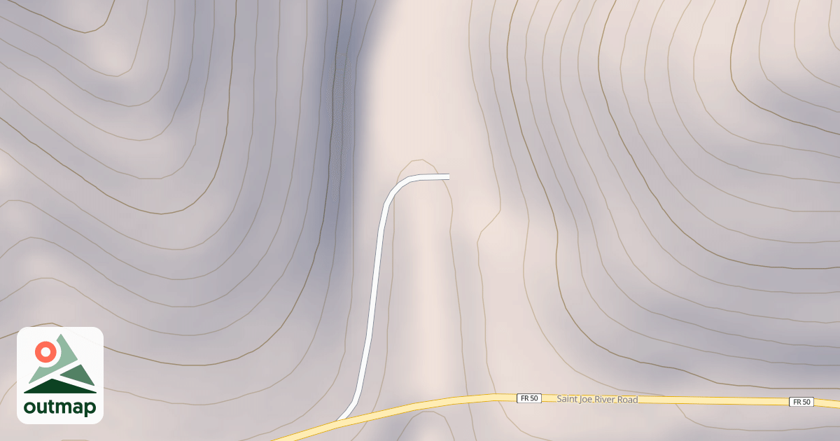 Map of BOTTLE CREEK