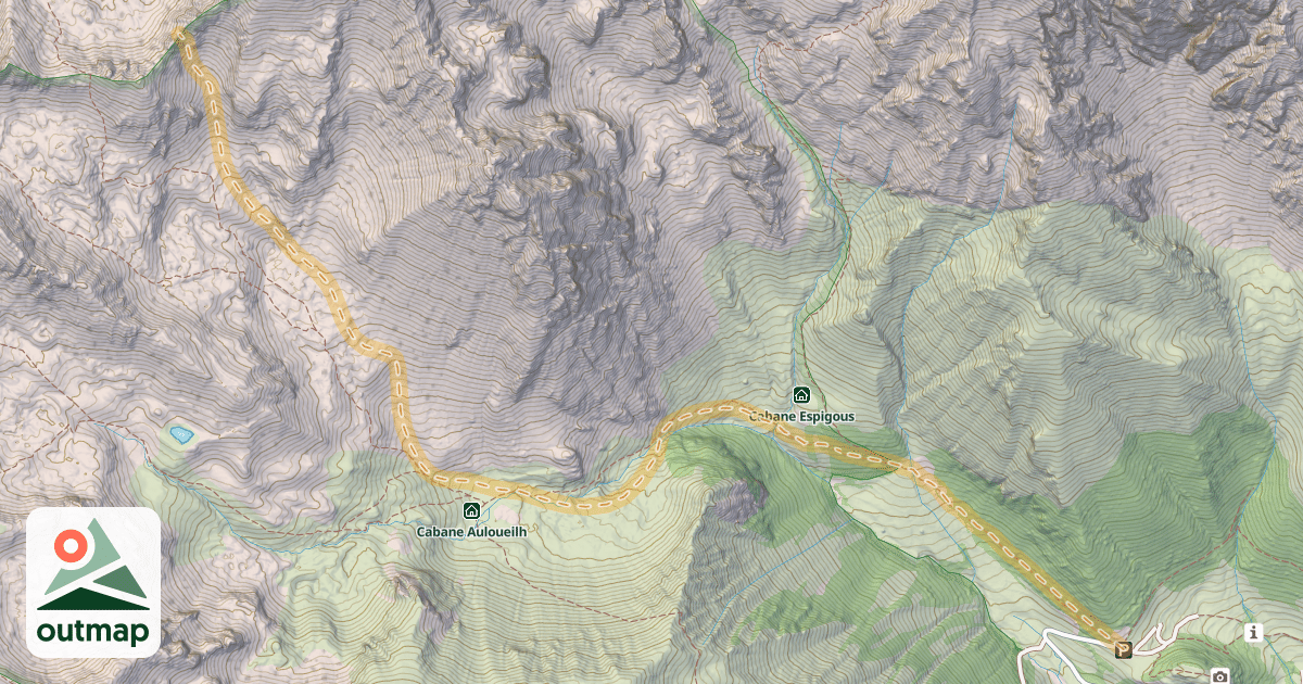 Map of Col d'Aulon — Lurgues