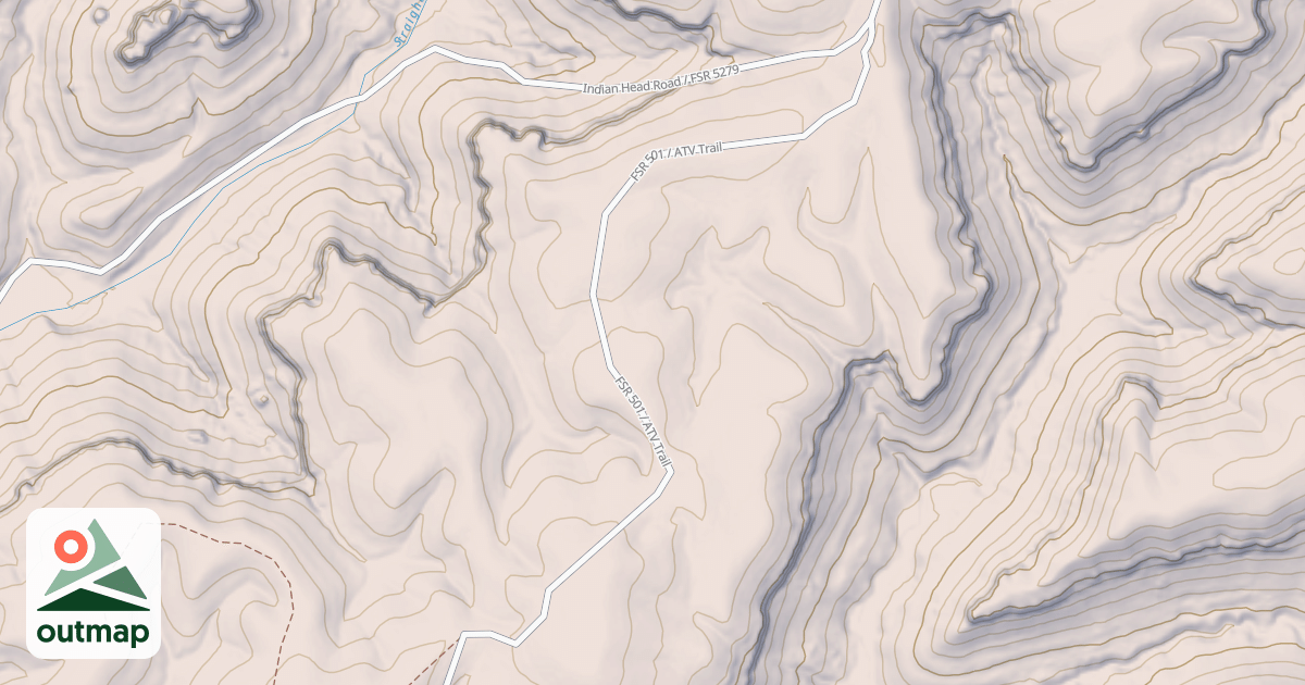 Map of Straight Creek Ohv Trail