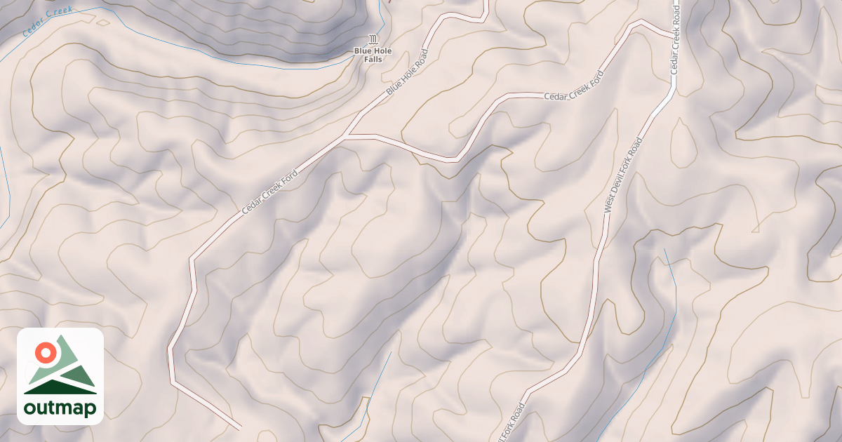Map of CEDAR CREEK FORD