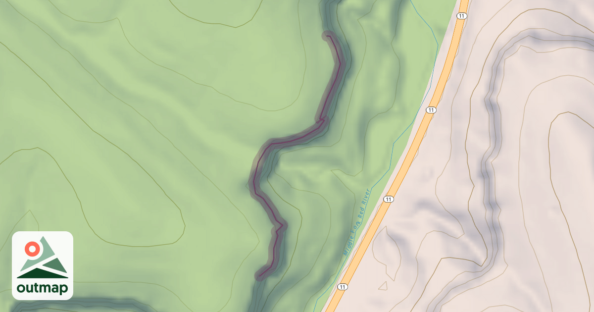 Map of Climbing Crag