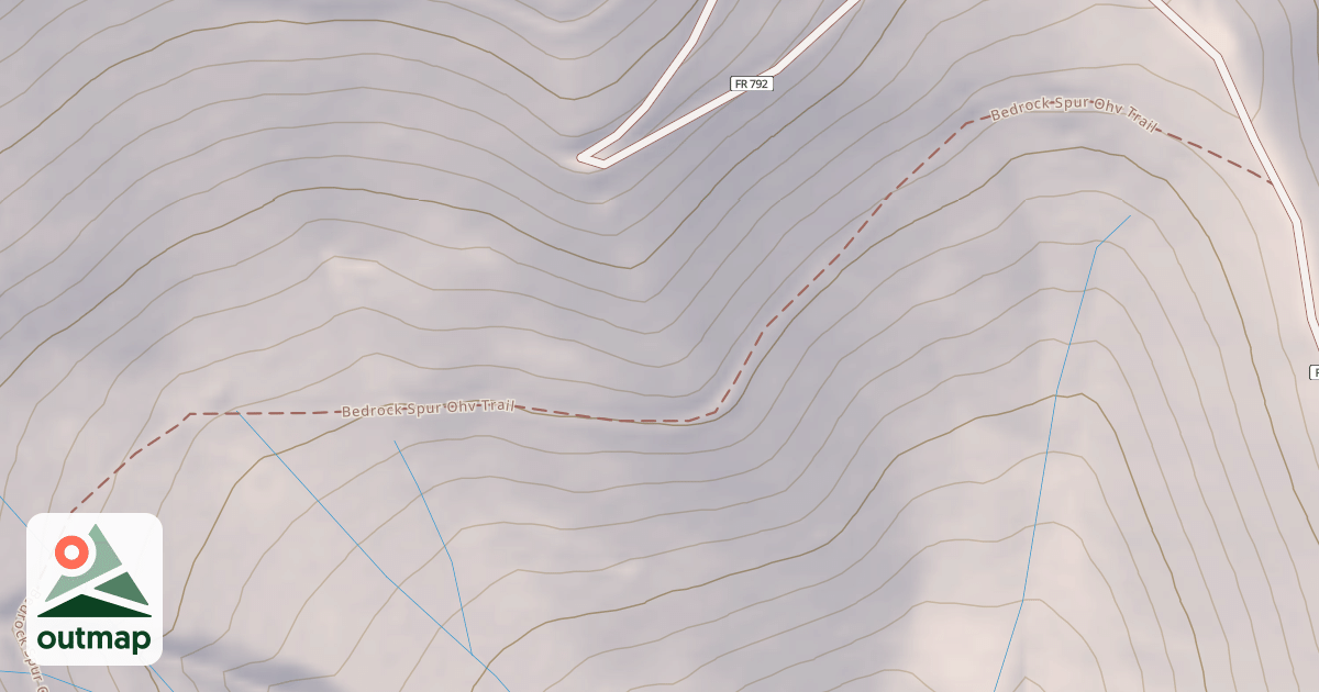Map of BEDROCK SPUR OHV