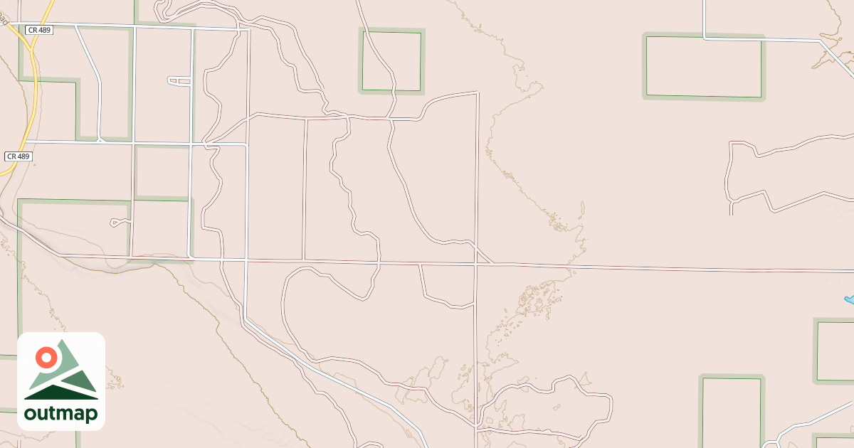 Map of Bummers Roost Trail