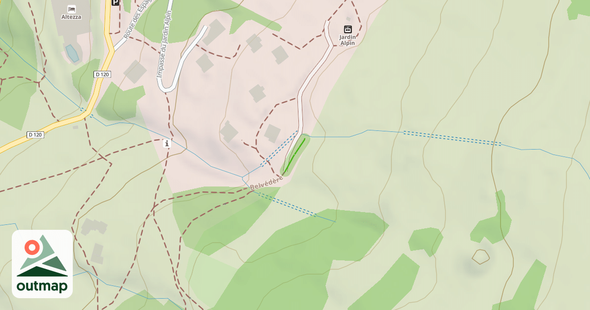 Map of Belvédère