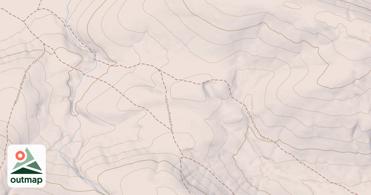 Map of Blind Bull/horse Creek