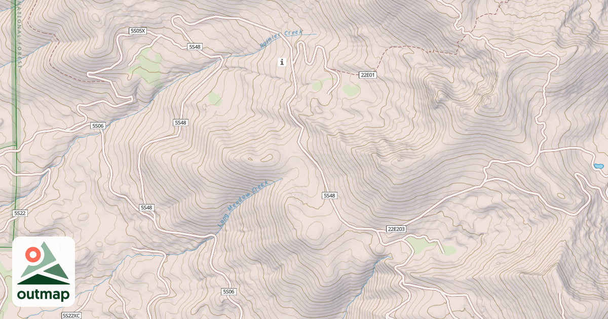 Map of BIG CREEK FIRE ROAD