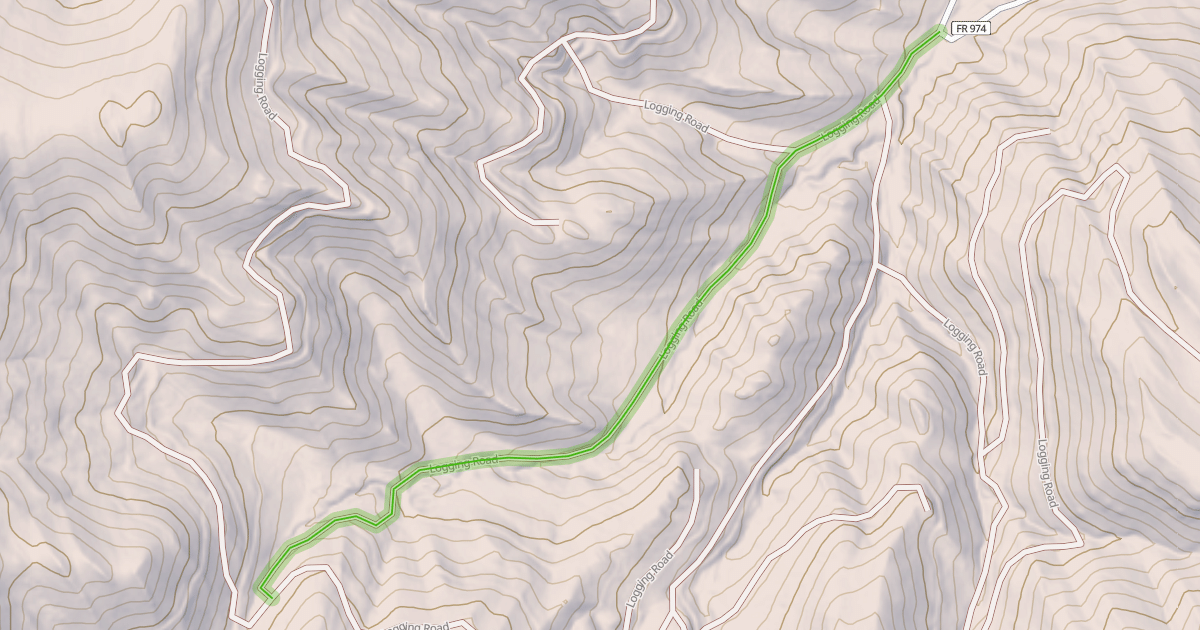 Map preview of Logging Road