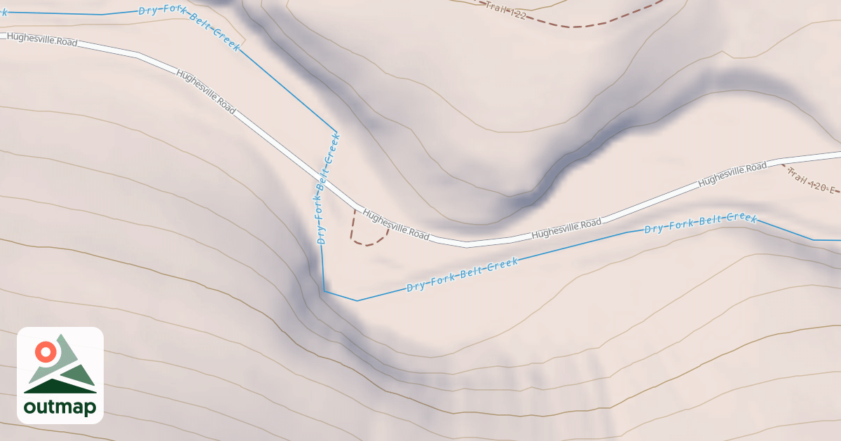 Map of DRY FORK DISPERSED D