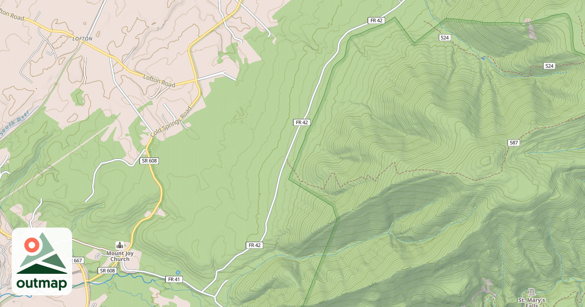 Map of OLD COAL