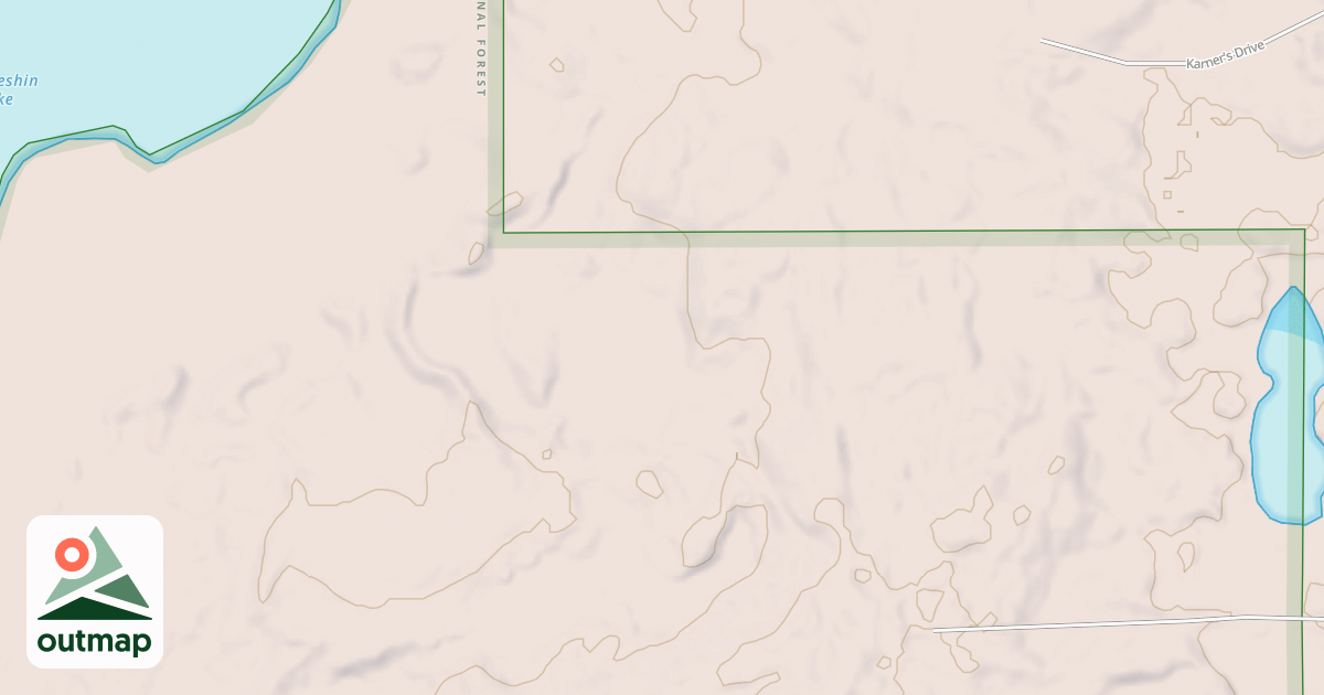 Map of LITTLE SAND LAKE SPUR B