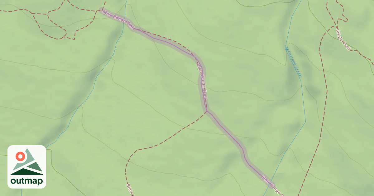 Map of Blair Range Trail