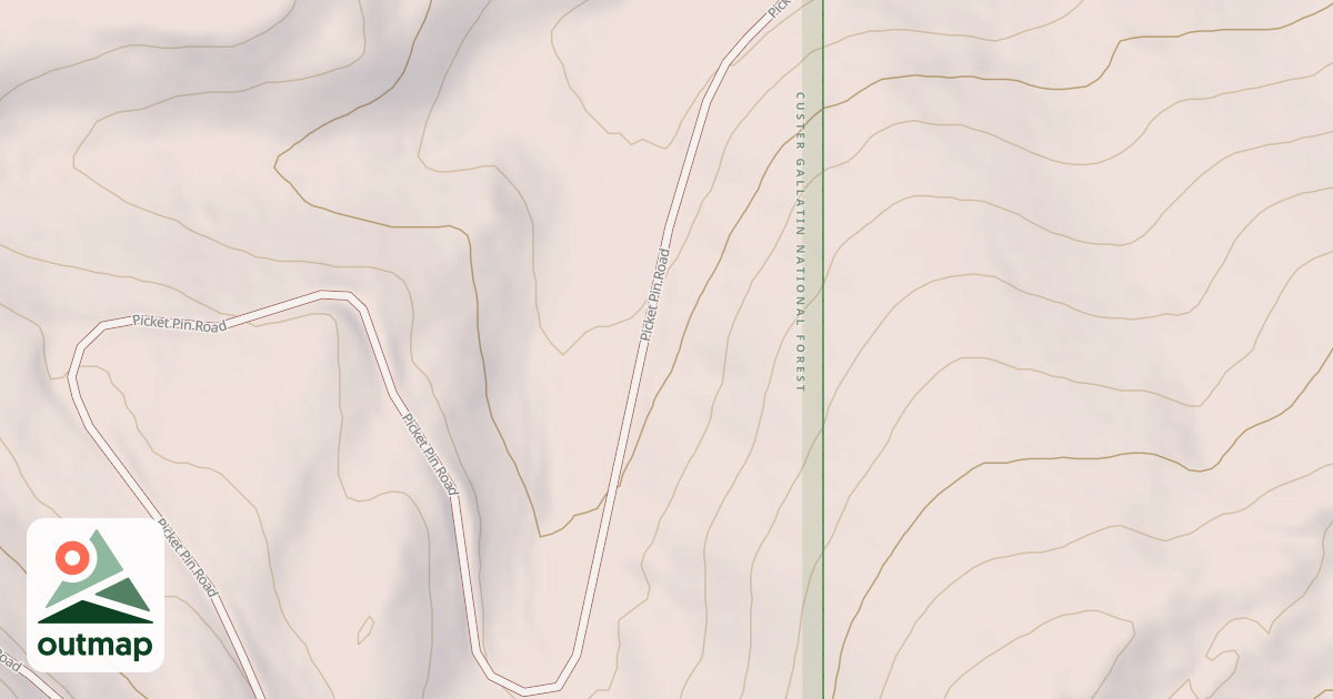 Map of PICKET PIN