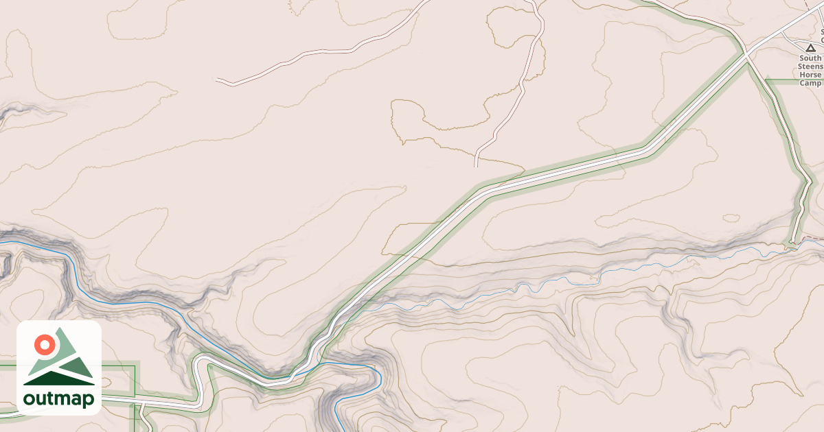 Map of Desert Trail Alternate  (Unmarked)