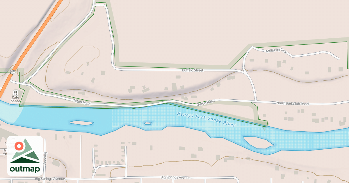 Map of NORTH FORK CLUB