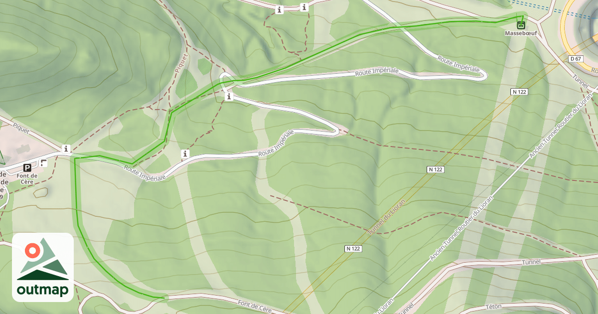 Map of Font de Cère