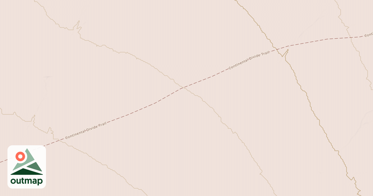 Map of Continental Divide National Scenic Trail