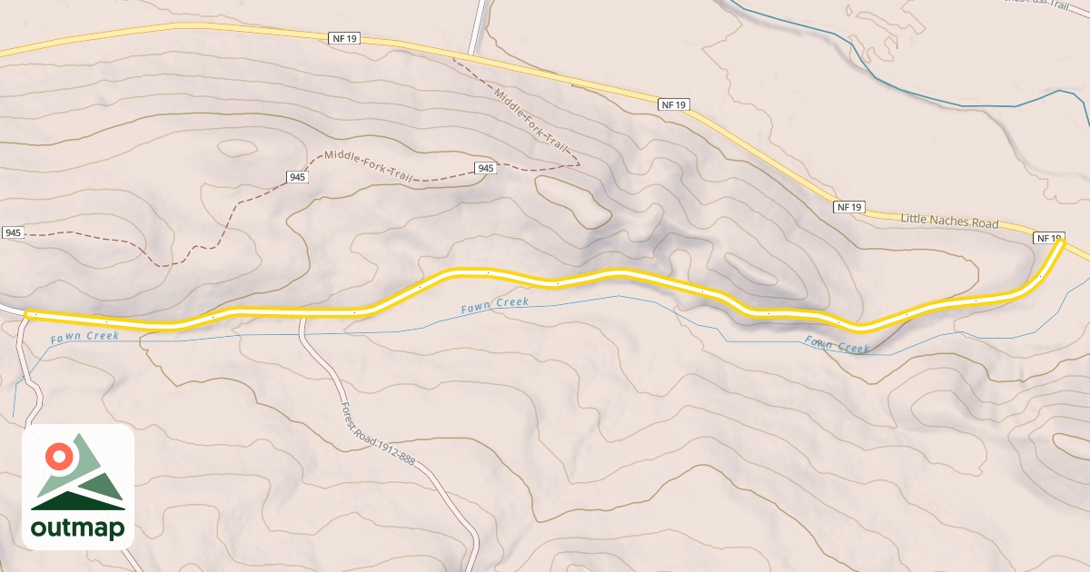 Map of Forest Road 1912