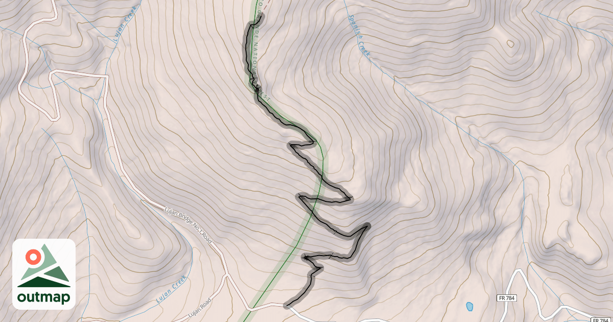 Map of Continental Divide NST
