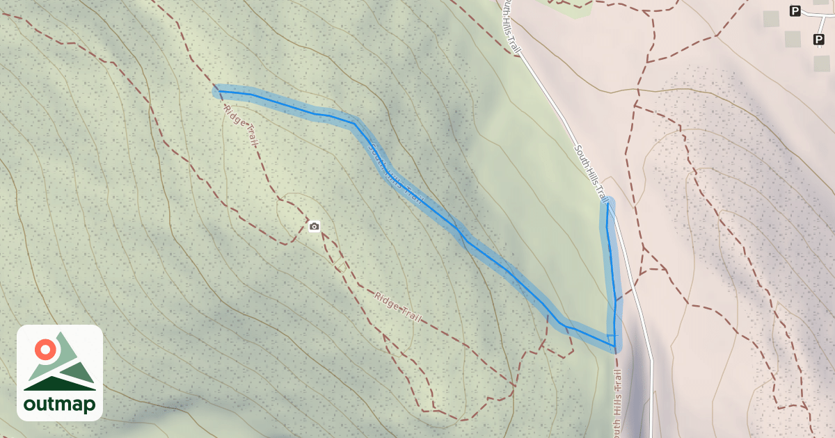 Map of South Hills Trail