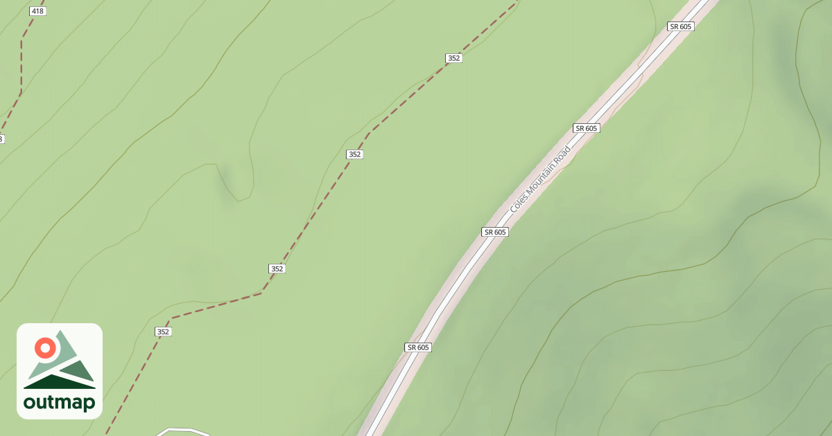 Map of MORRIS HILL SPUR