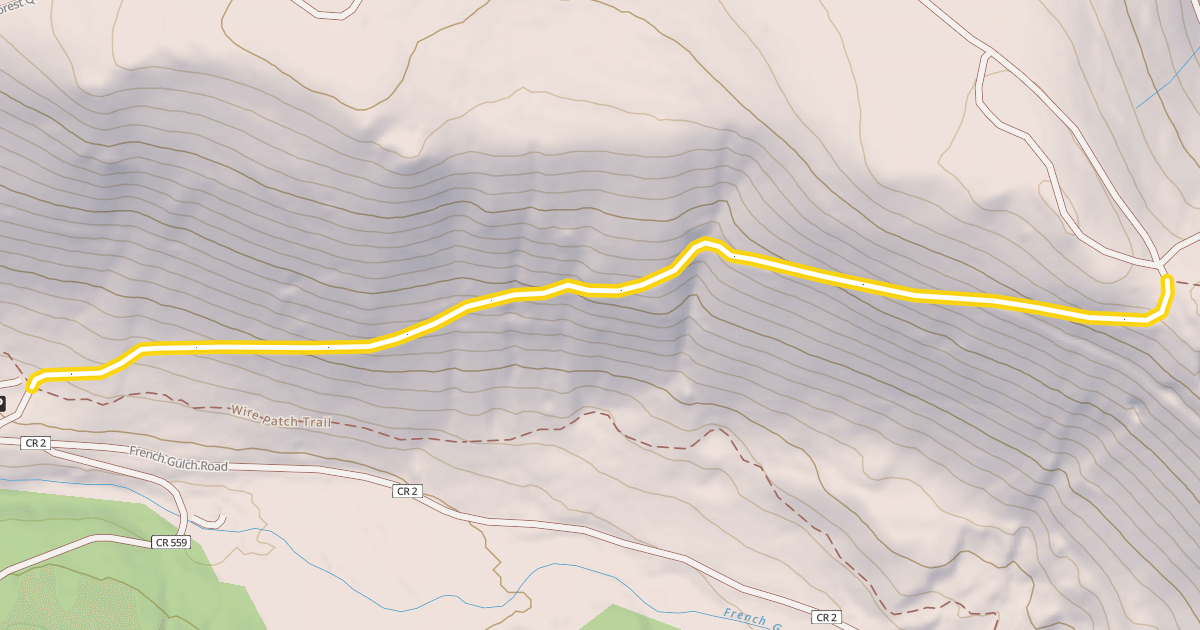 Map preview of Humbug Hill Road