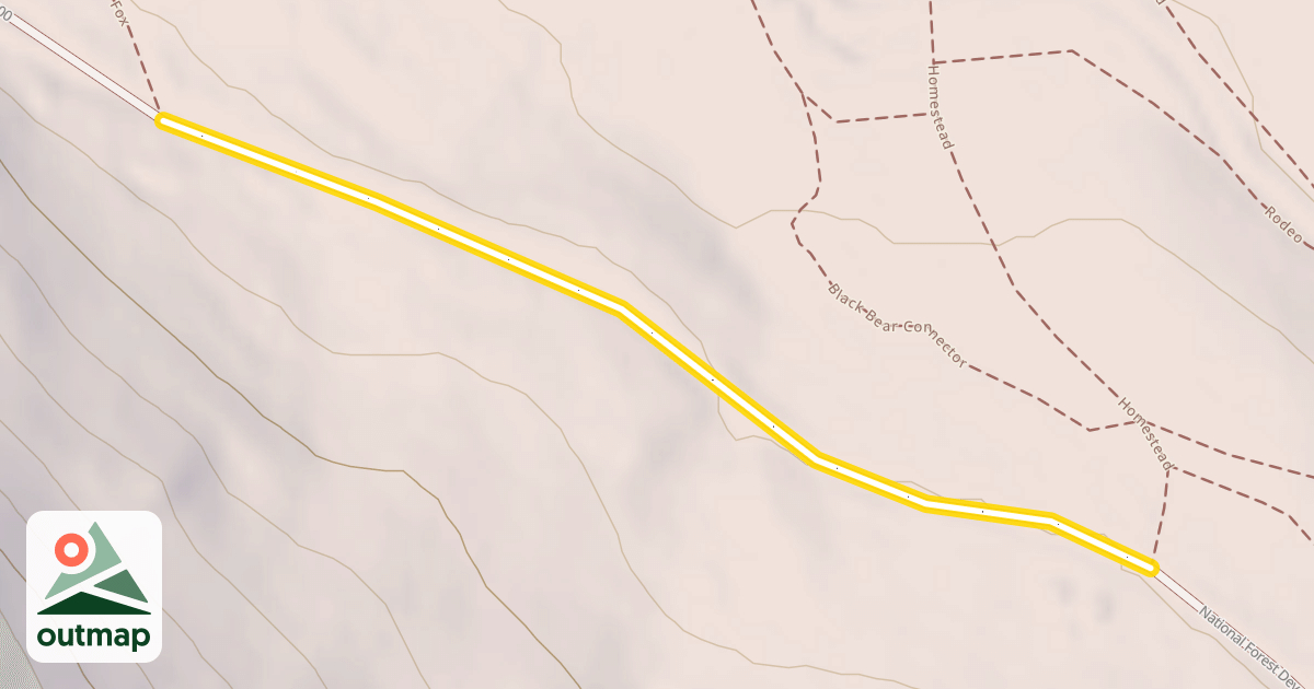 Map of National Forest Development Road 500
