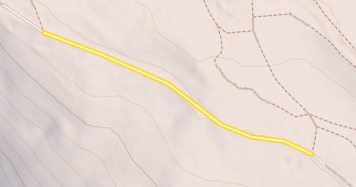 Map preview of National Forest Development Road 500