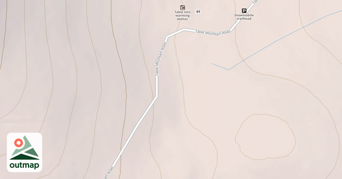 Map of Table Mountain Sled Trail