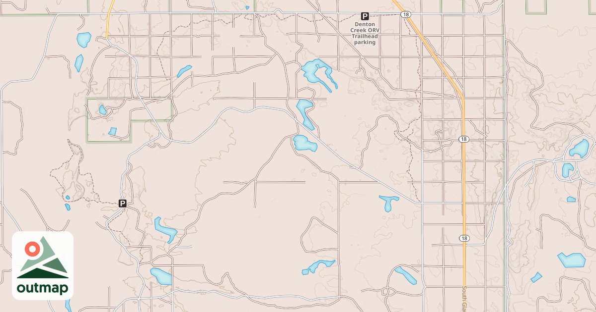 Map of Denton Creek Route