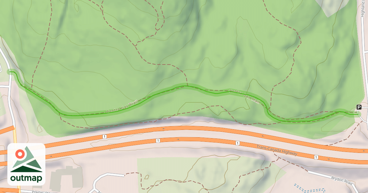 Map of Centra Gas Trail