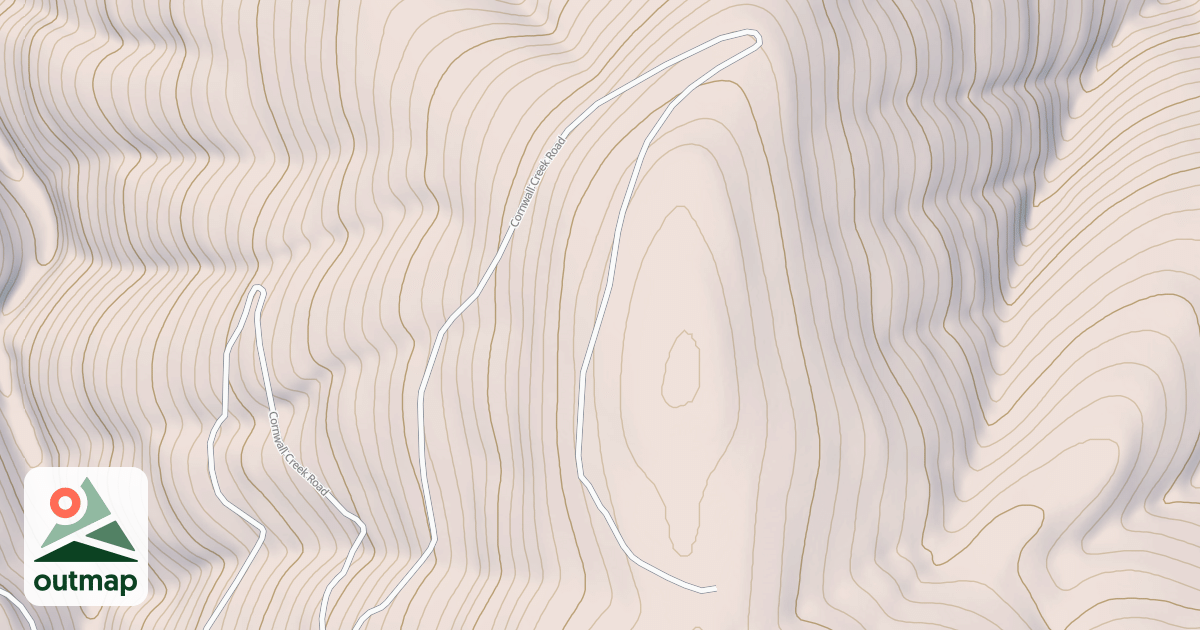 Map of CORNWALL CREEK