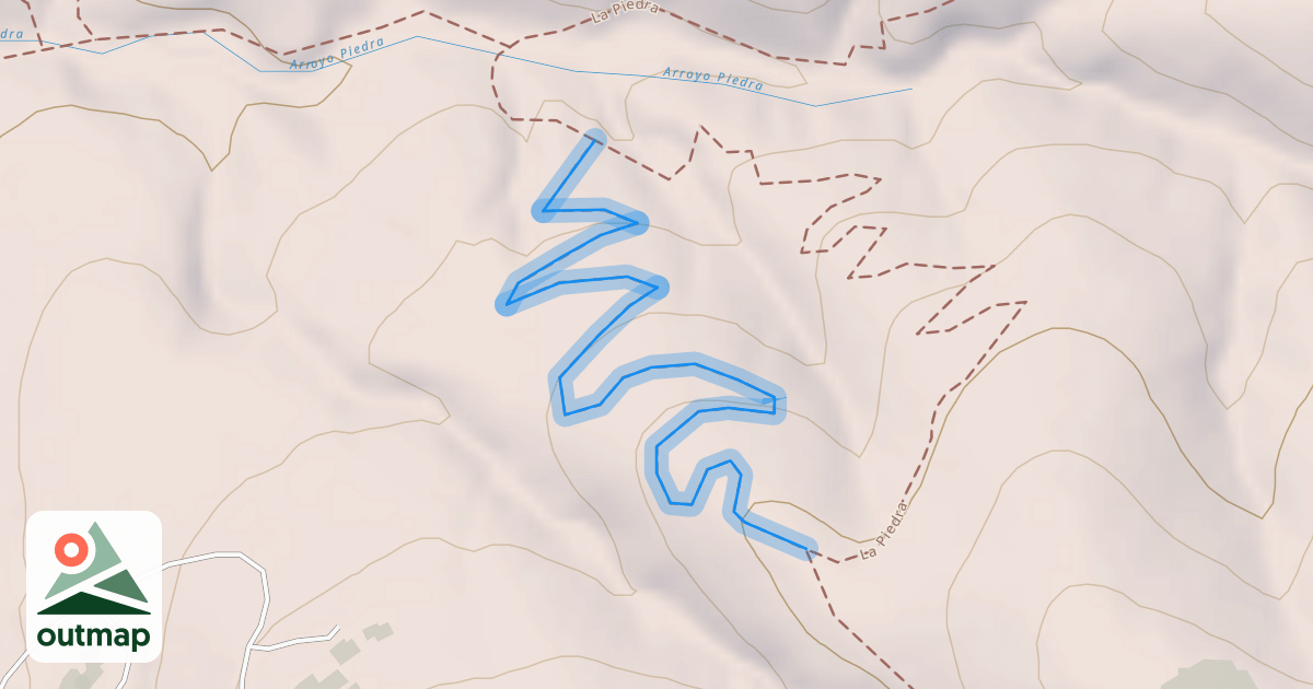 Map of West La Piedra