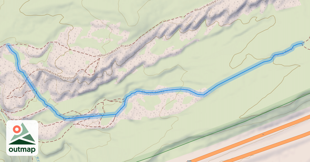 Map of Church Rocks