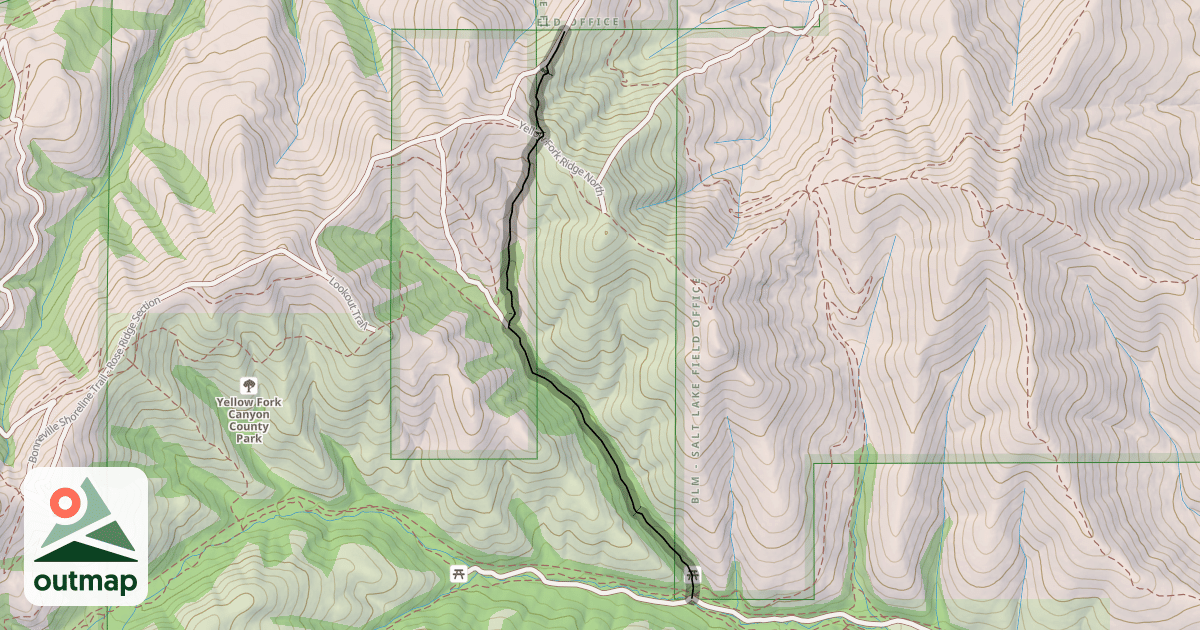 Map of Turkey Hollow Trail