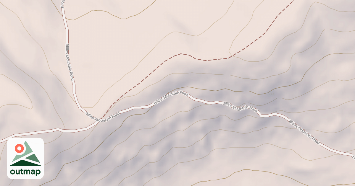 Map of BILLIES MOUNTAIN
