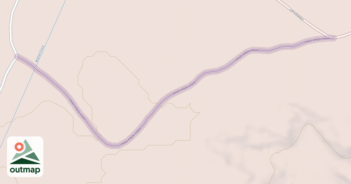 Map of (two track trail)