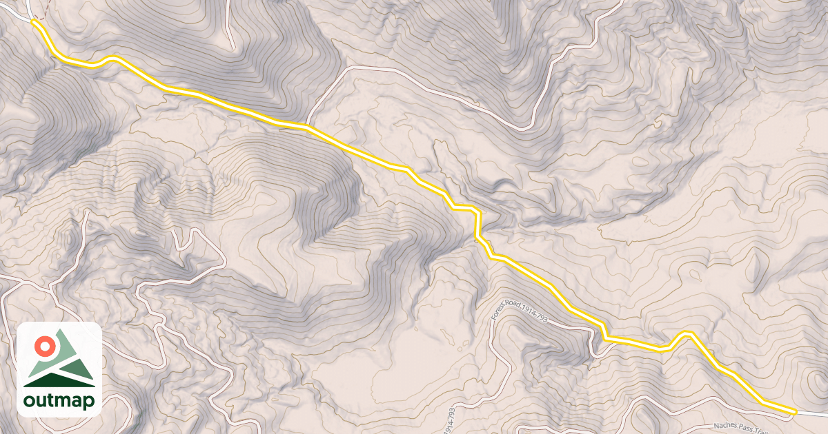 Map of Forest Road 1914