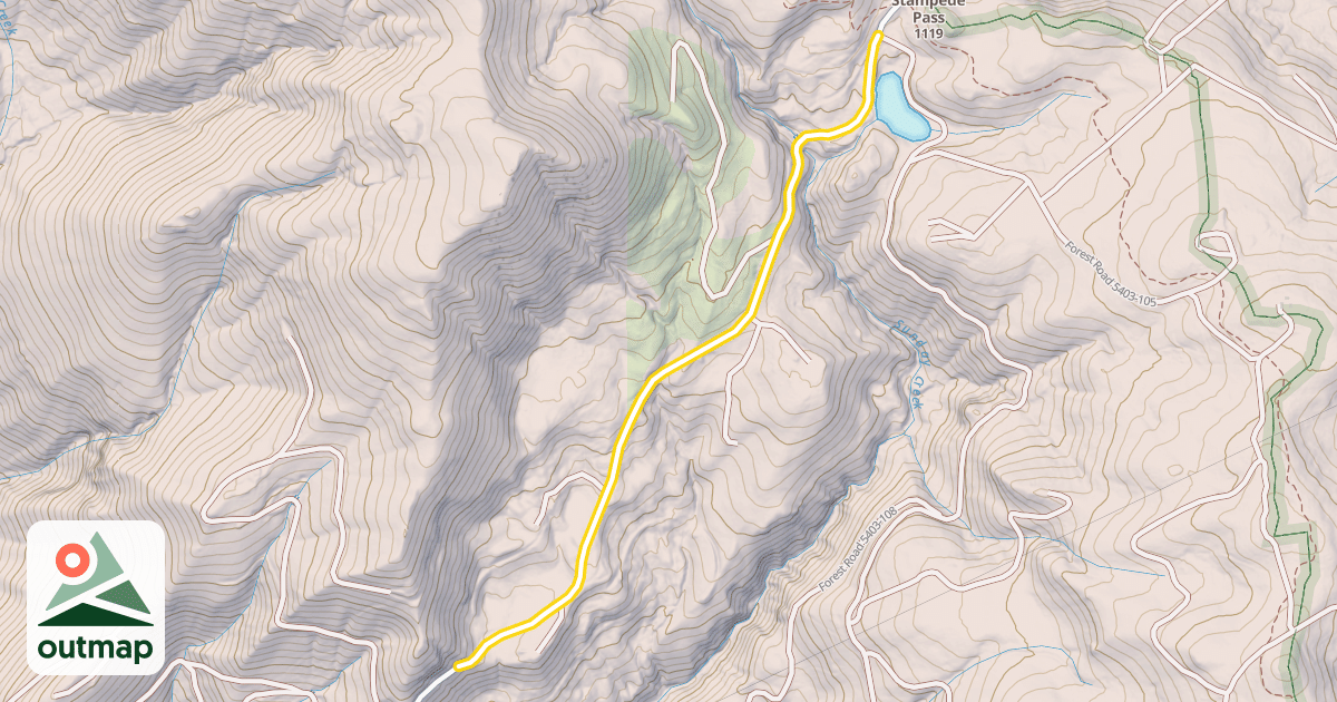 Map of Forest Road 54