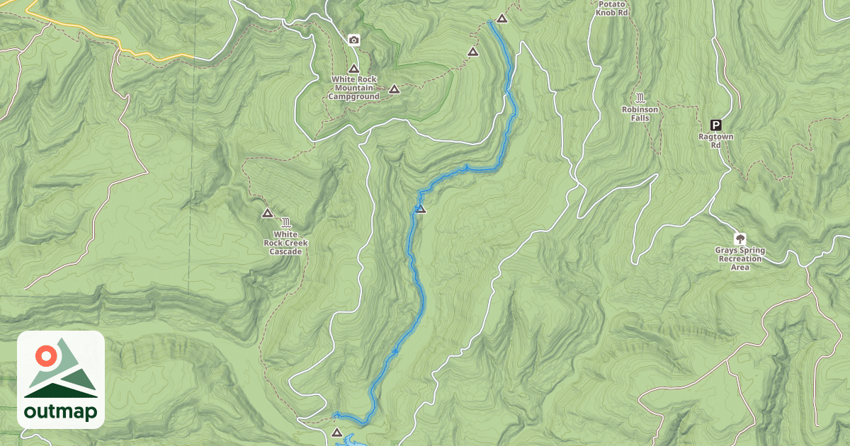 Map of White Rock Shores Lake Loop East