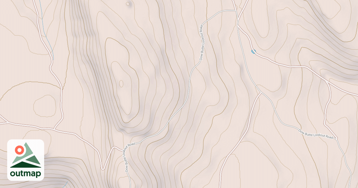 Map of DOW BUTTE L O
