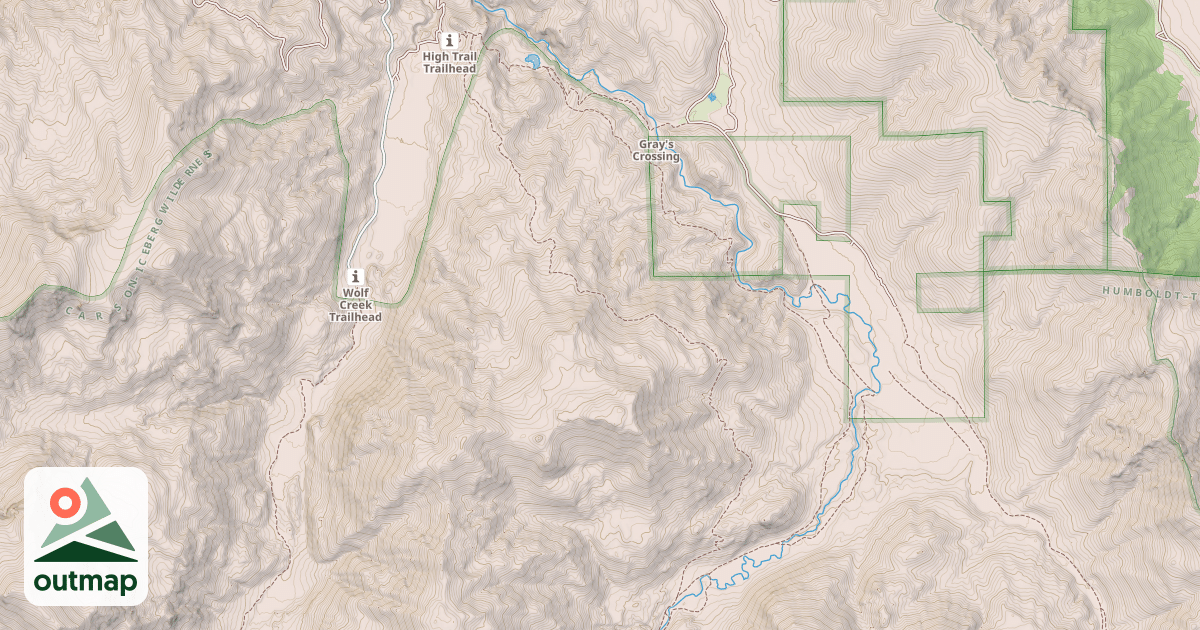 Map of High Trail