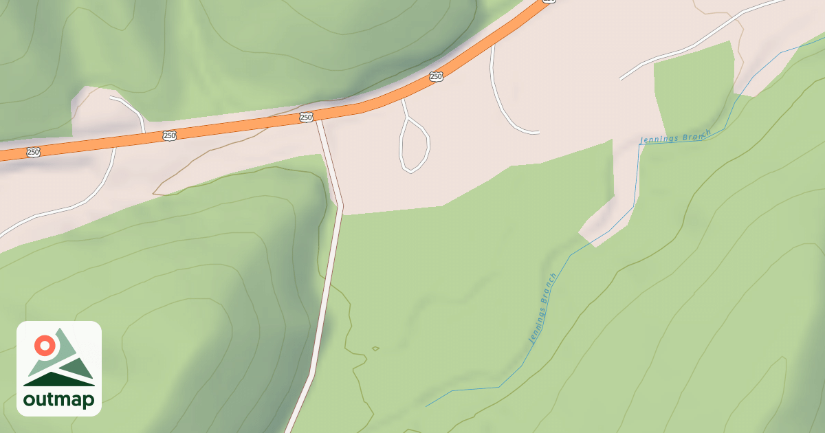 Map of COAL PIT SPUR