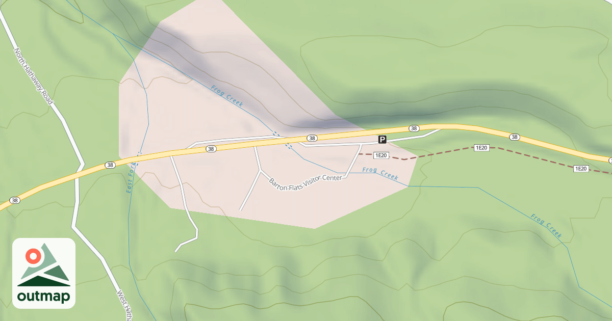 Map of BARTON FLATS VIS