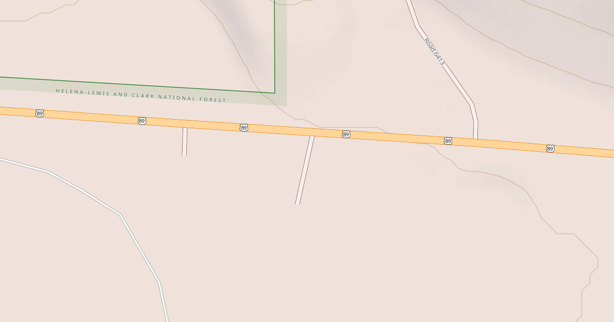 Map preview of HWY89 DISPERSED