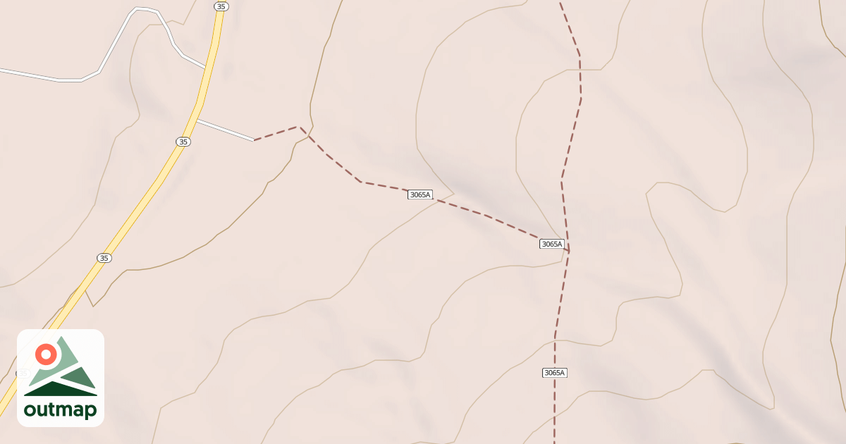 Map of Iron Mine Creek North Spur