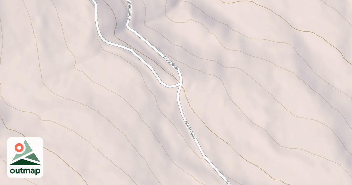 Map of Cow Fork Bench