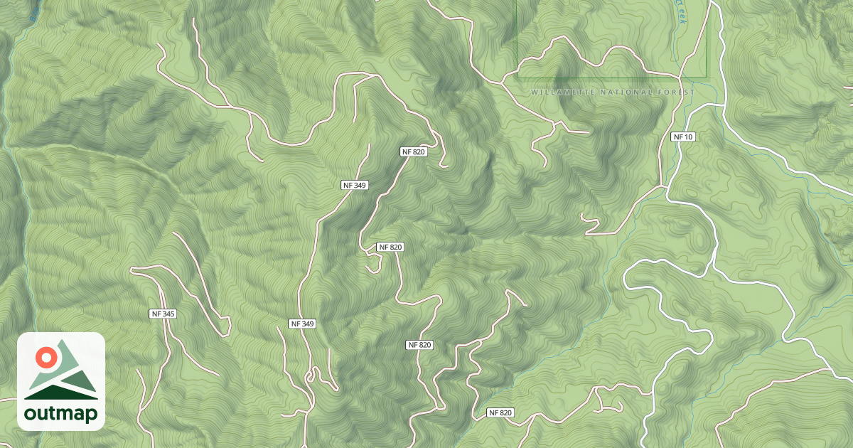 Map of CLIFF CREEK ROAD